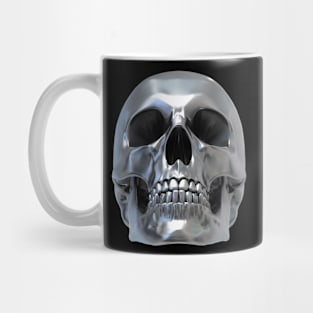 Chrome Skull Mug